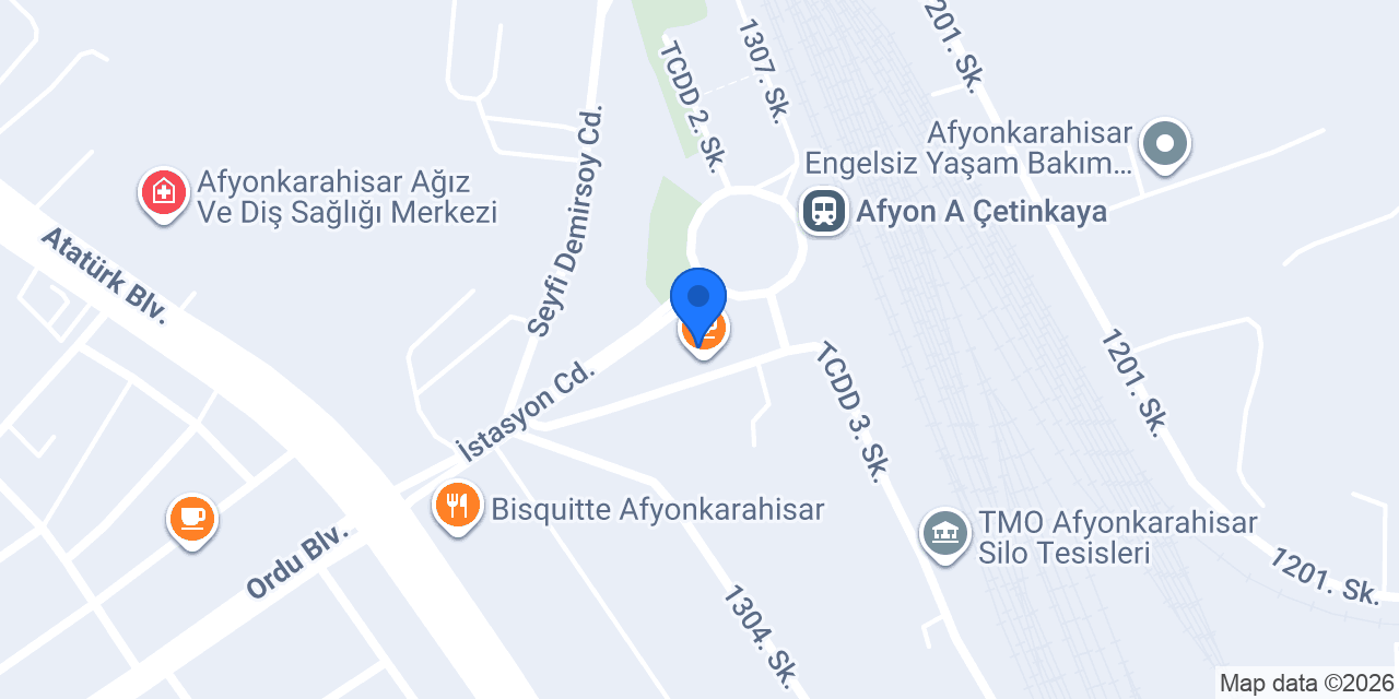 Afyon İstayon Çay Bahçesi konumu
