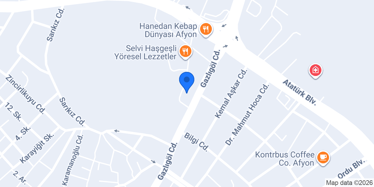 Atay Kuru Temizleme konumu