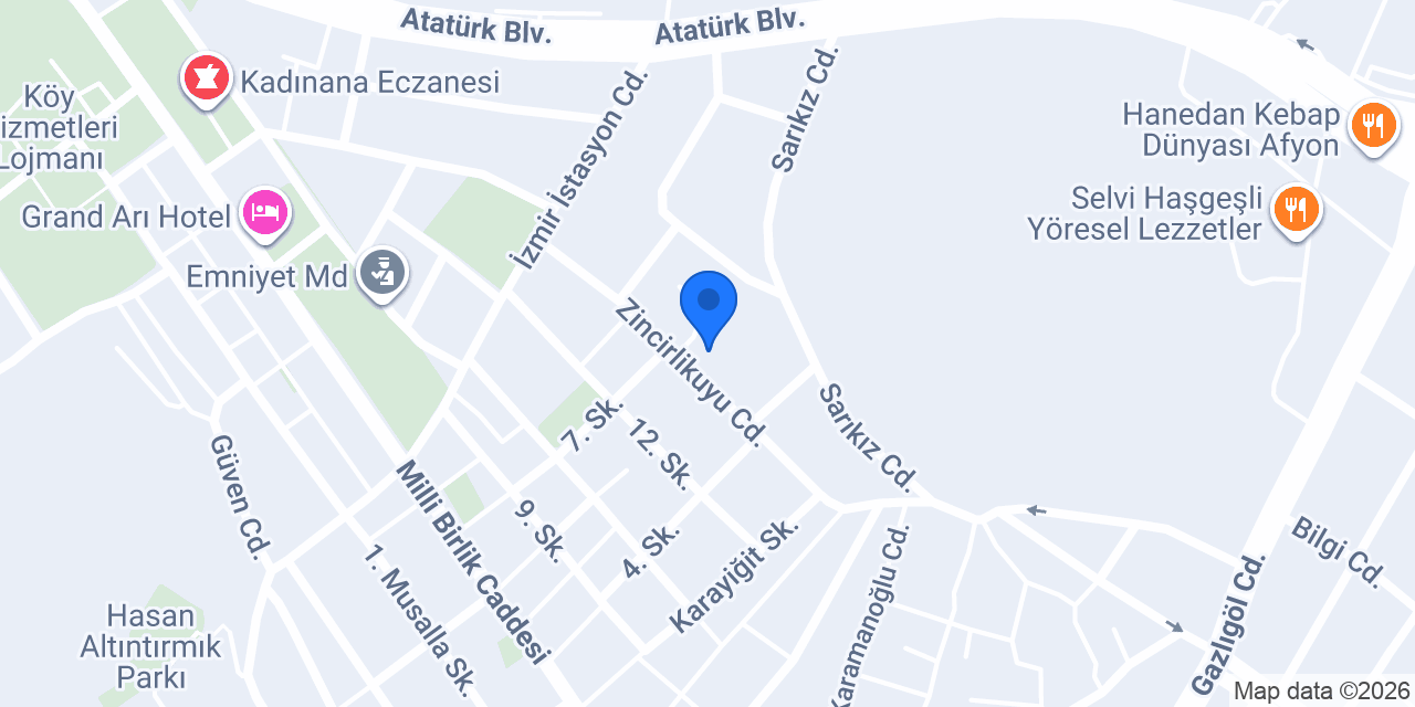 Nezahat Kız Öğrenci Yurdu konumu