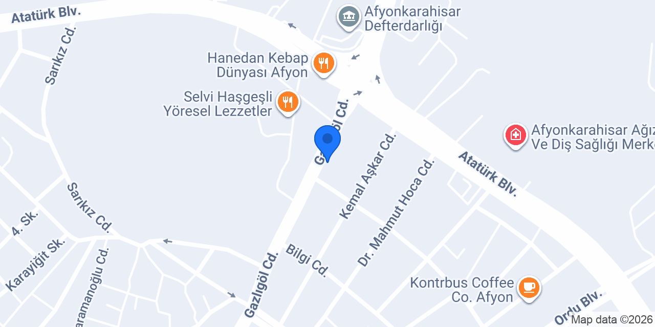 Afyon han kargo konumu