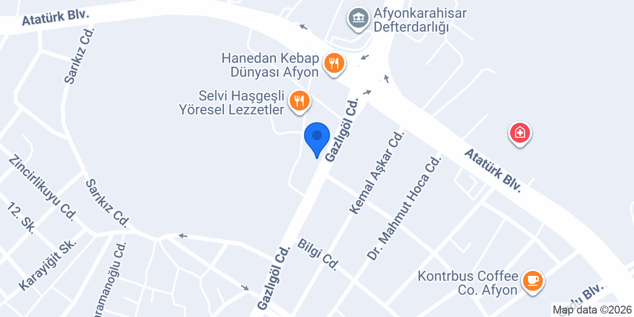 Sürat Kargo Karahisar Şube konumu