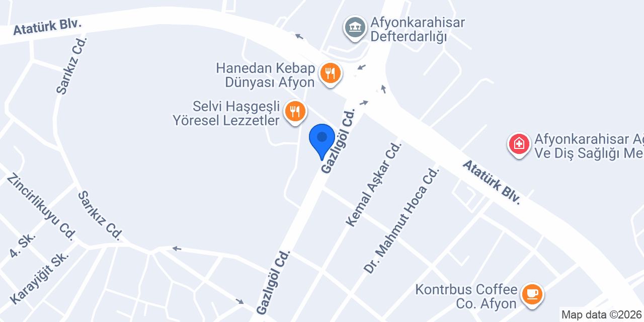 Hilal Veteriner Kliniği konumu