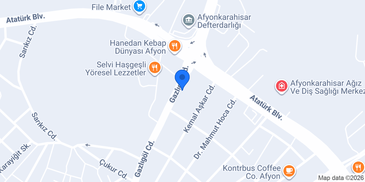 Afyon Başak Tarim Ltd. Şti. konumu