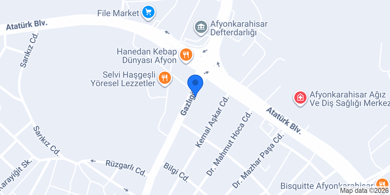 Ferman Kilim Mobilya konumu