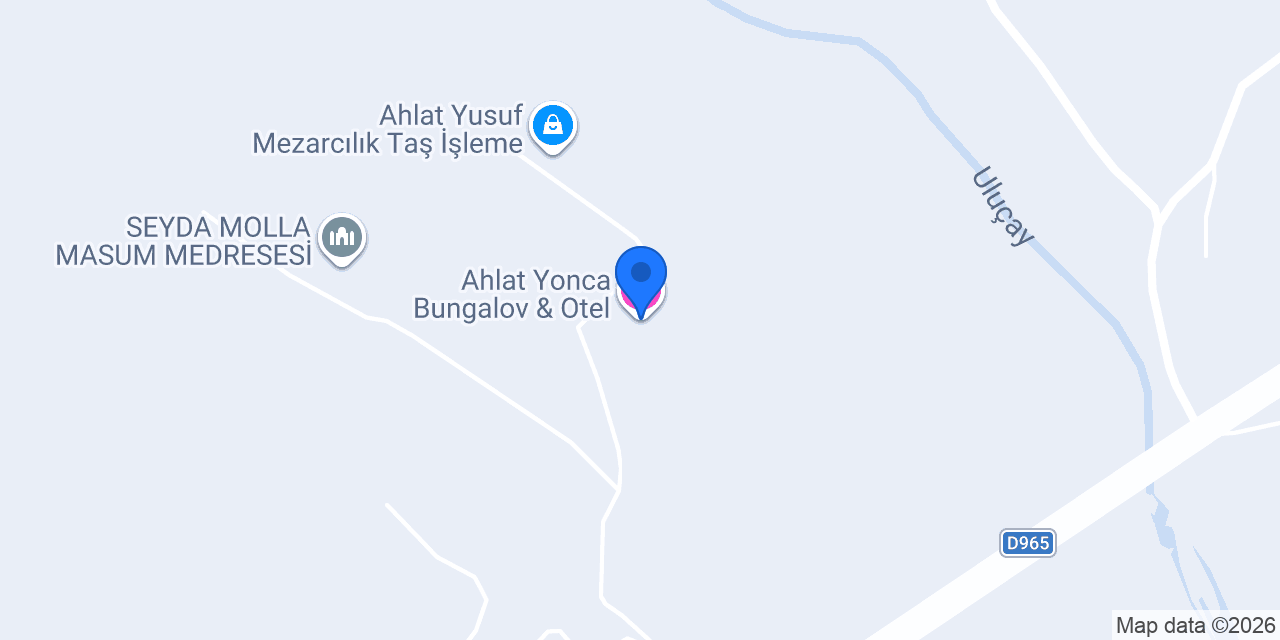Ahlat Yonca Bungalov & Otel konumu