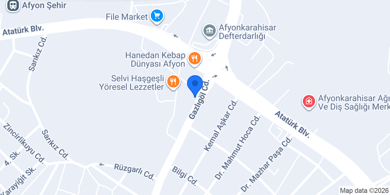 Afyon Çetmen konumu