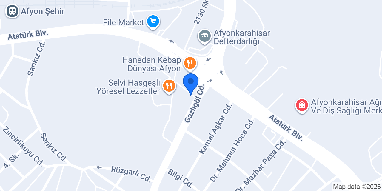 Afyon Konfor konumu