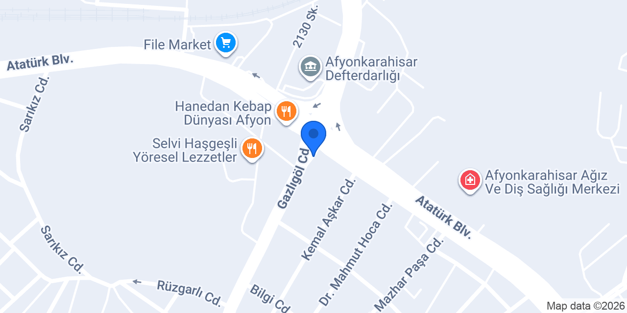 Afyon Hisar OSGB konumu