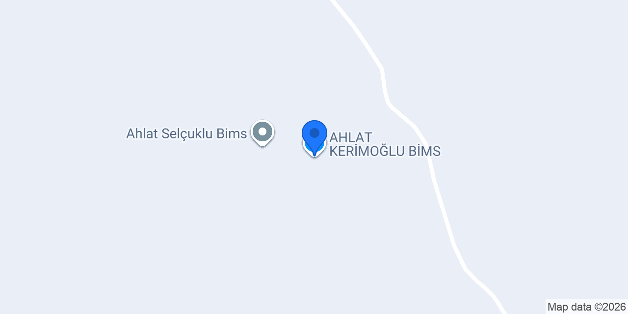 AHLAT KERİMOĞLU BİMS konumu