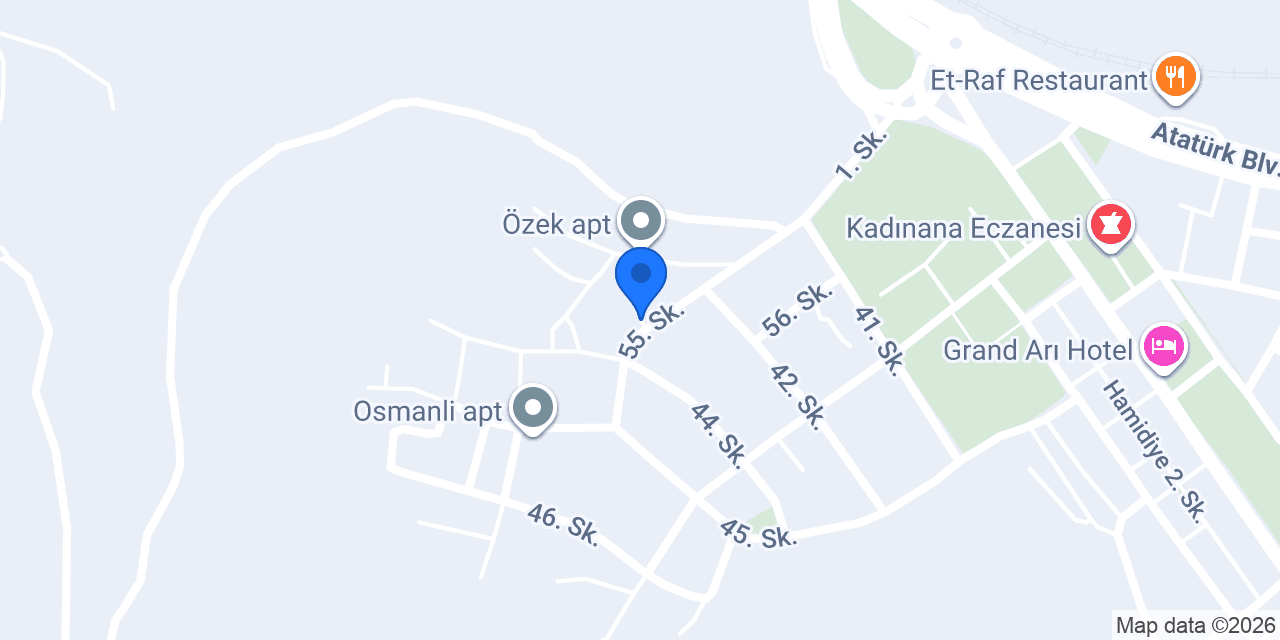 Taçlıdere konumu