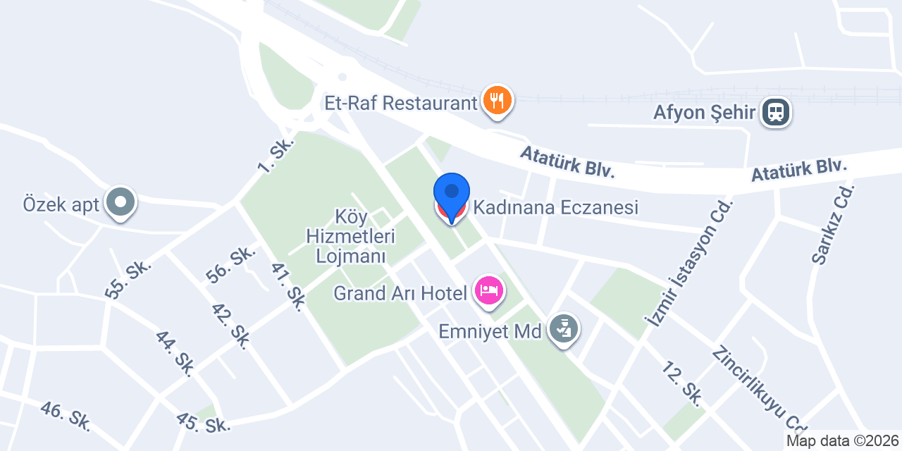 Utku Merkez Eczanesi konumu