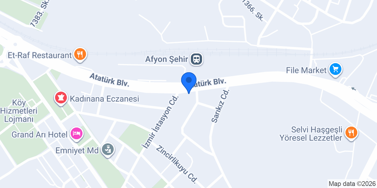 AFYON KURU TEMİZLEME konumu