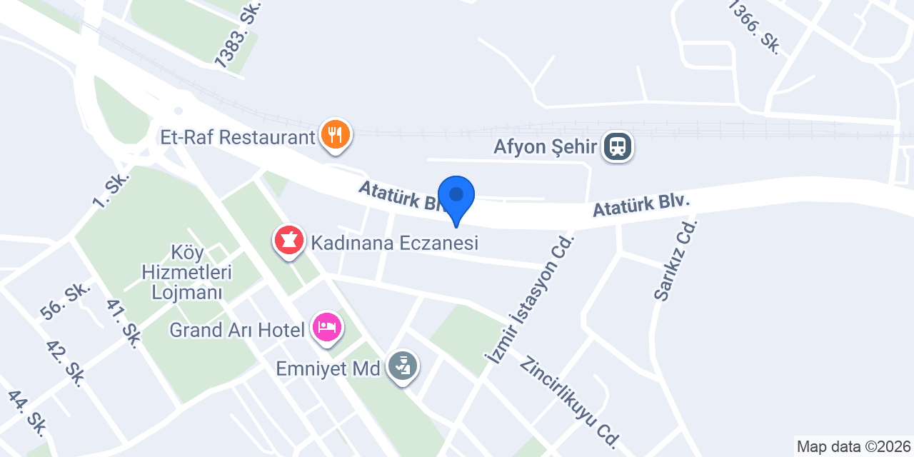 ELİT EMLAK AFYON konumu