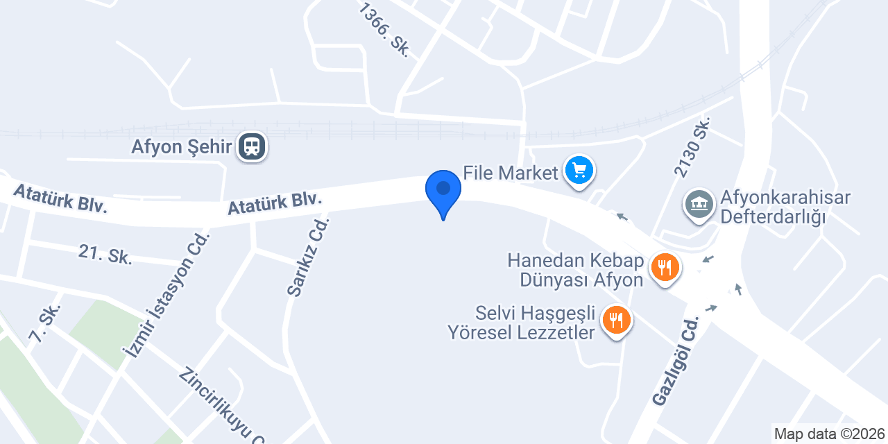 Afyon Taksici konumu
