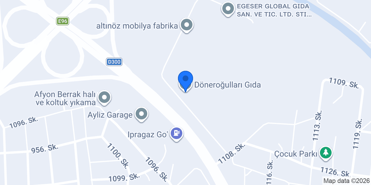 Döneroğulları Gıda konumu