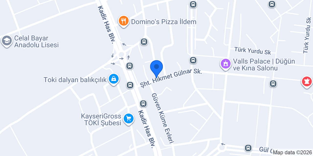 Toki Unlu Mamülleri konumu