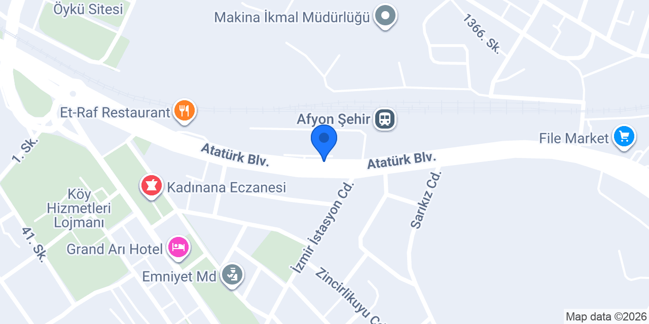 Afyon Can Diyaliz Merkezi konumu