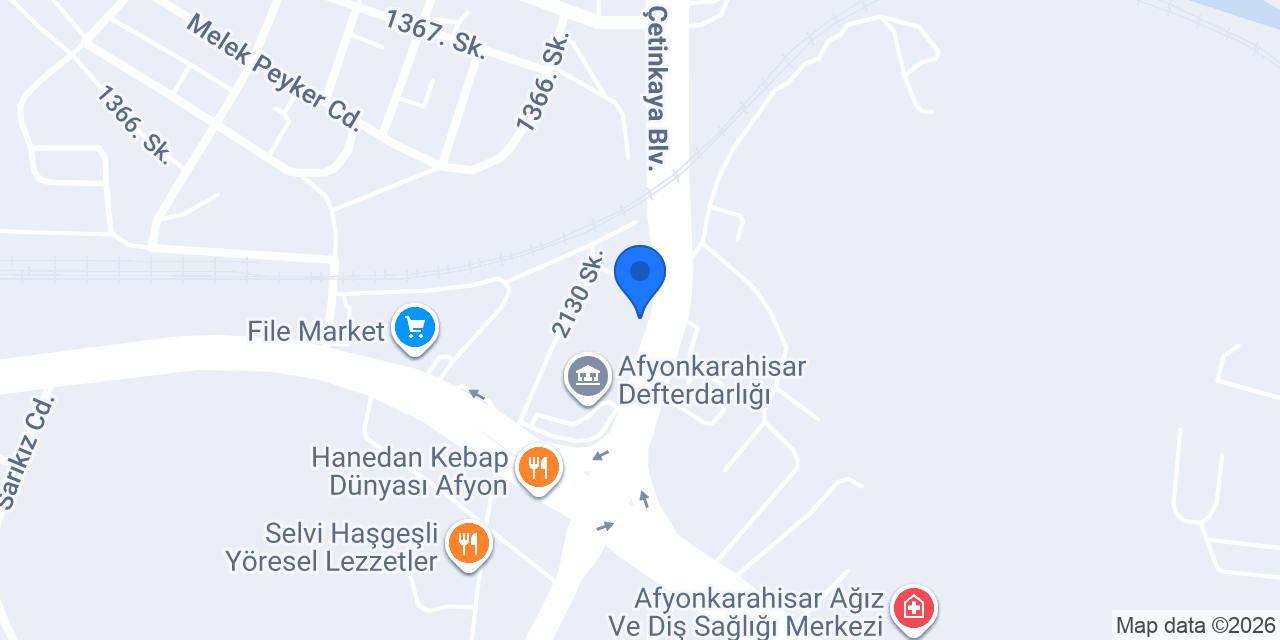 AFYONKARAHİSAR TAPU MÜDÜRLÜĞÜ konumu