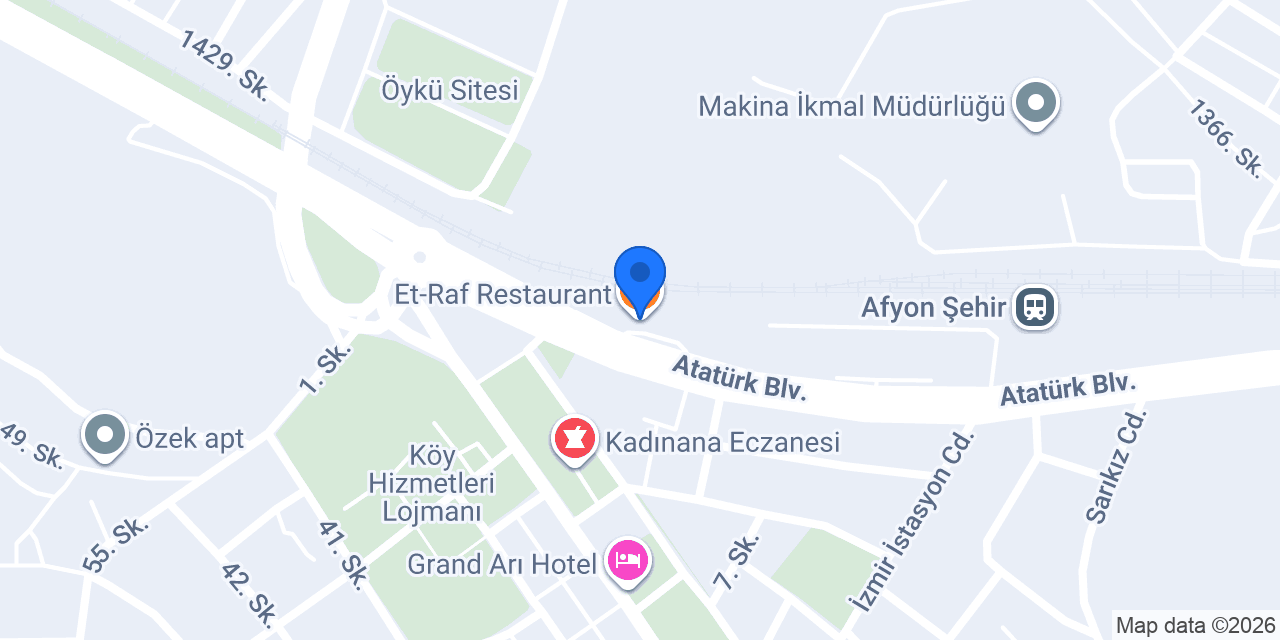 Et-Raf Restaurant konumu