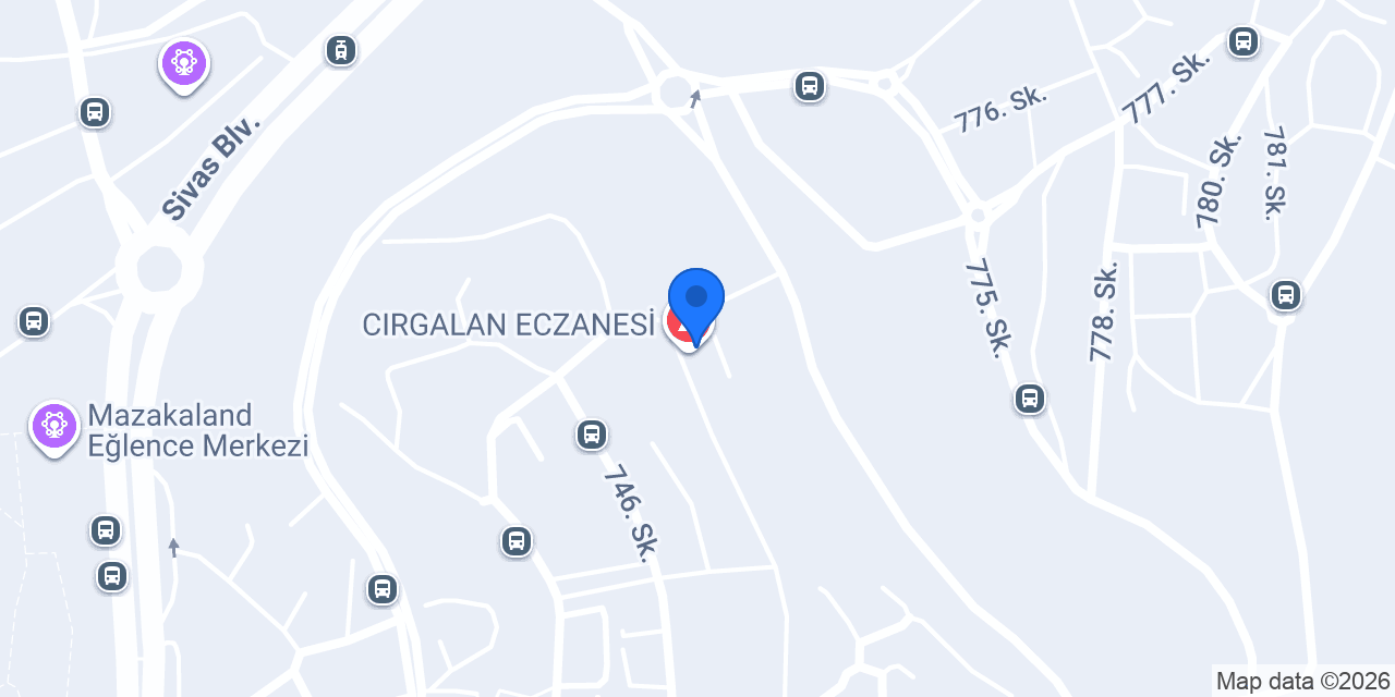 CIRGALAN ECZANESİ konumu