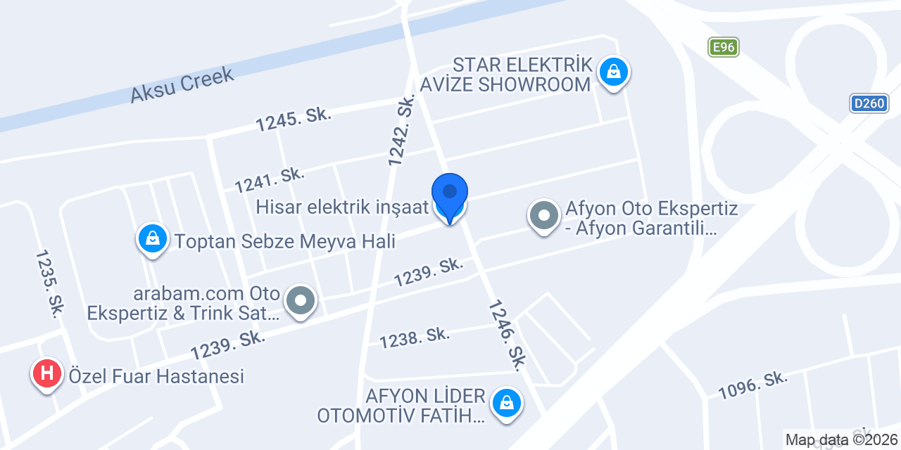 Hisar elektrik inşaat konumu