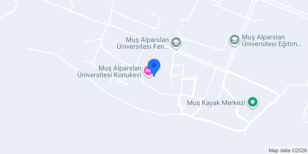 Muş Alparslan Üniversitesi Konukevi konumu