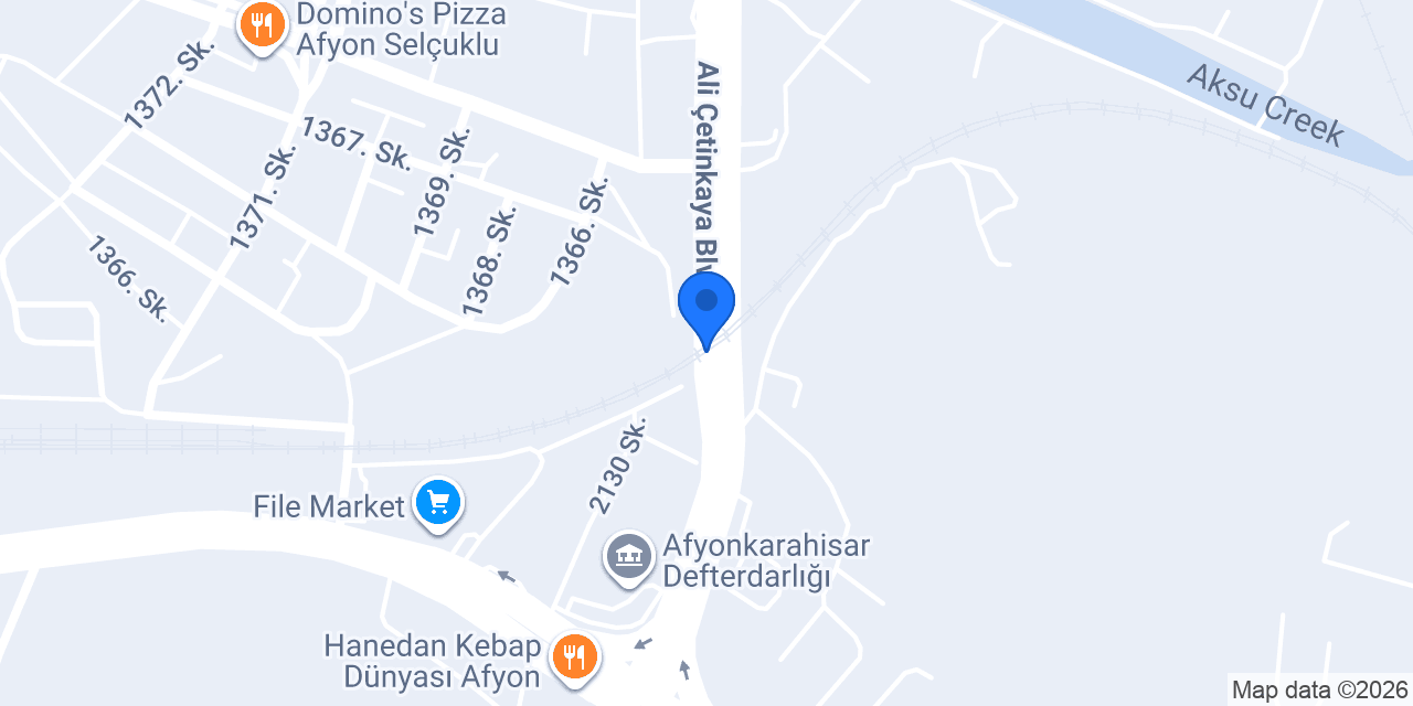 AFYON KADASTRO MÜDÜRLÜĞÜ konumu
