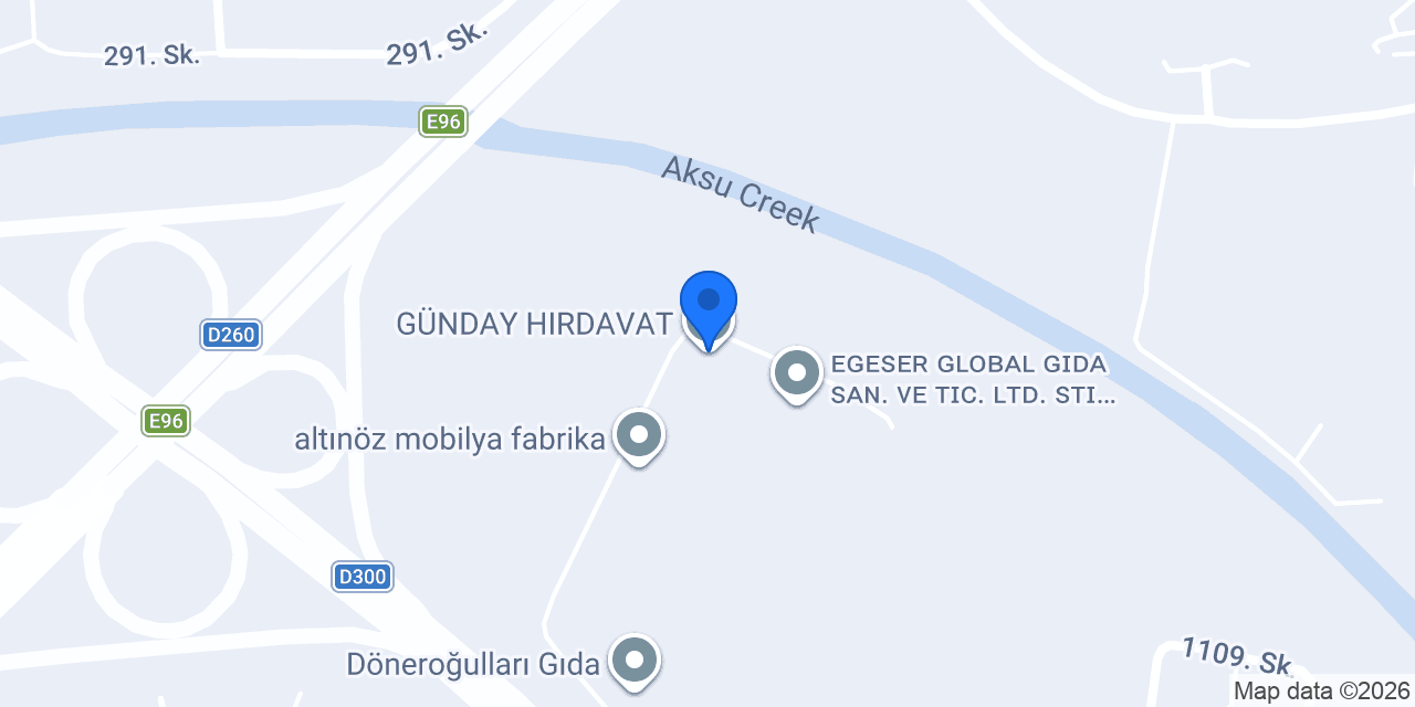GÜNDAY HIRDAVAT konumu