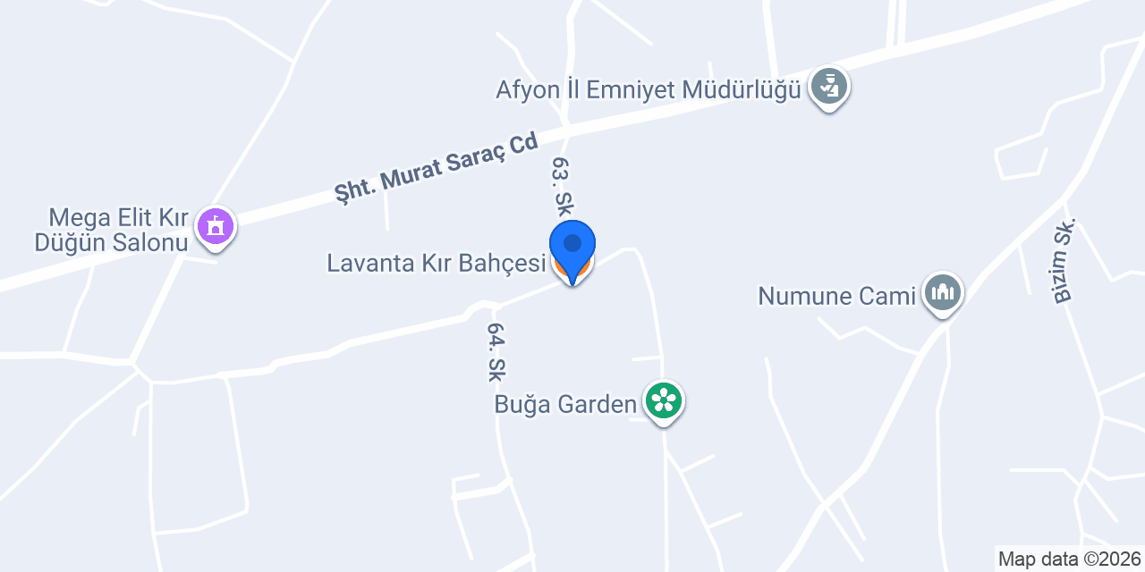 Lavanta Kır Bahçesi konumu