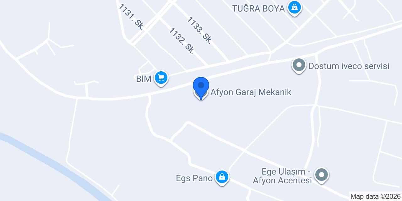Afyon Garaj Mekanik konumu