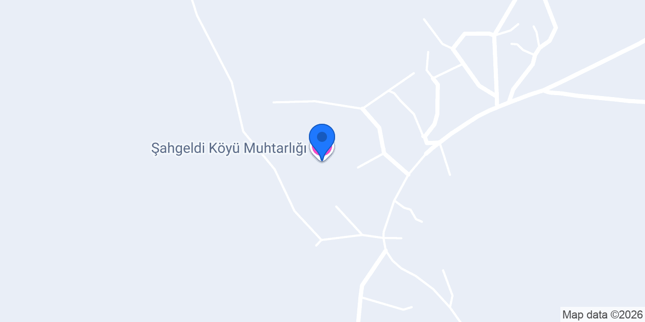 Şahgeldi Köyü Muhtarlığı konumu