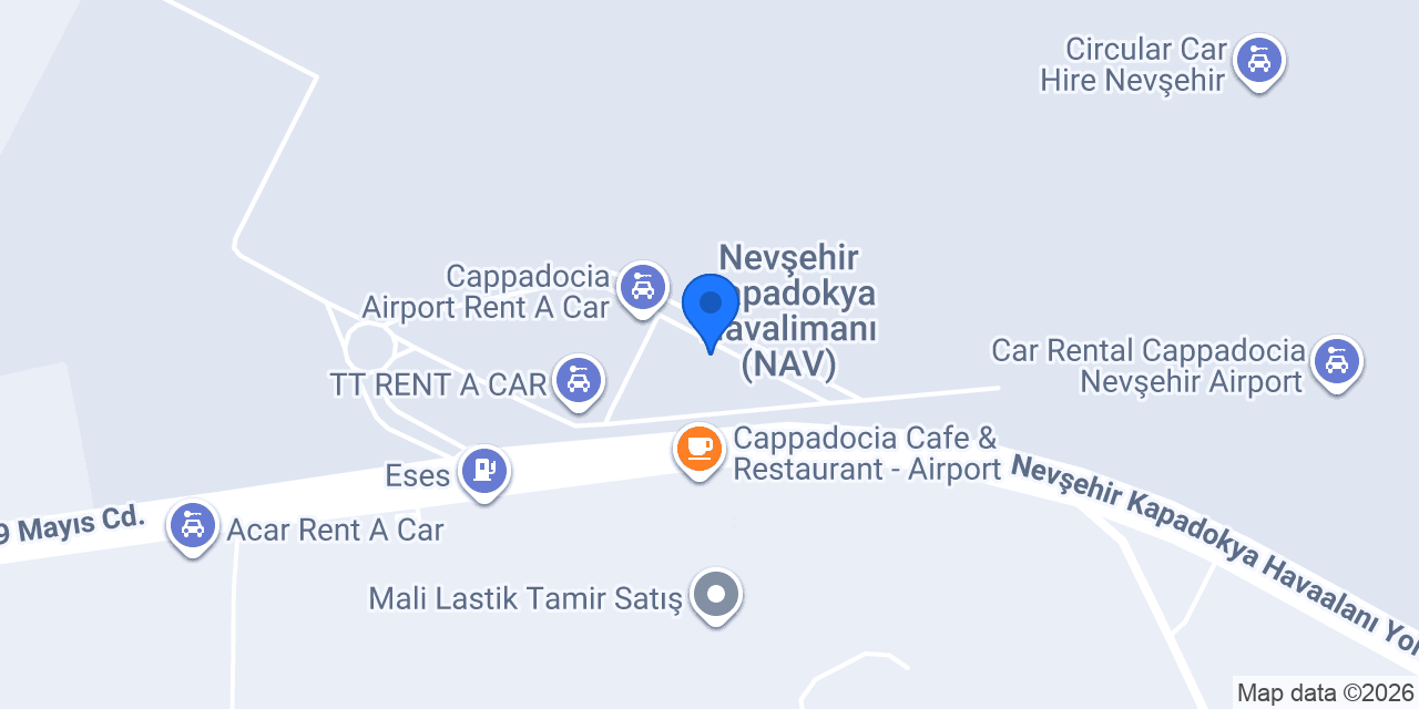 KAPADOKYA HAVALİMANI TAXI konumu