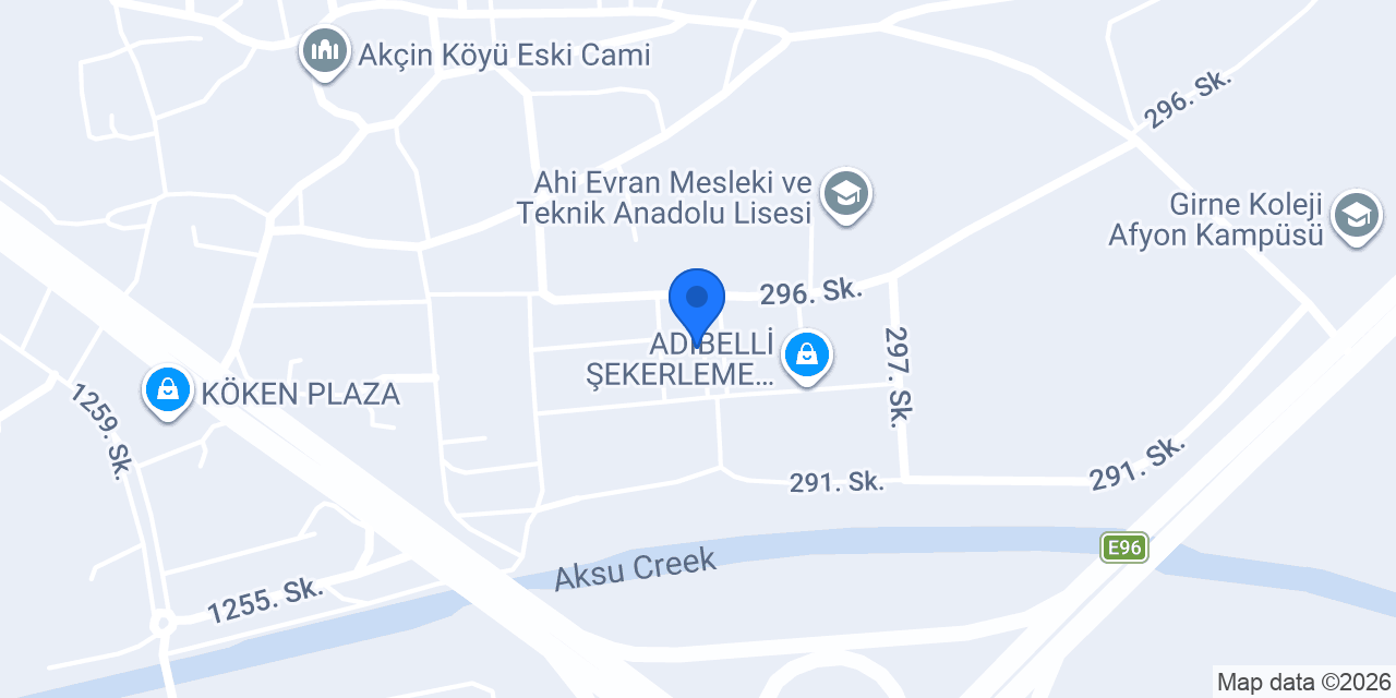 Afyon Sultan Şekerleme konumu