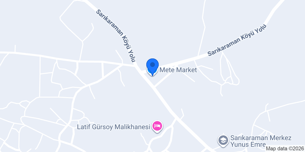 Mete Market konumu