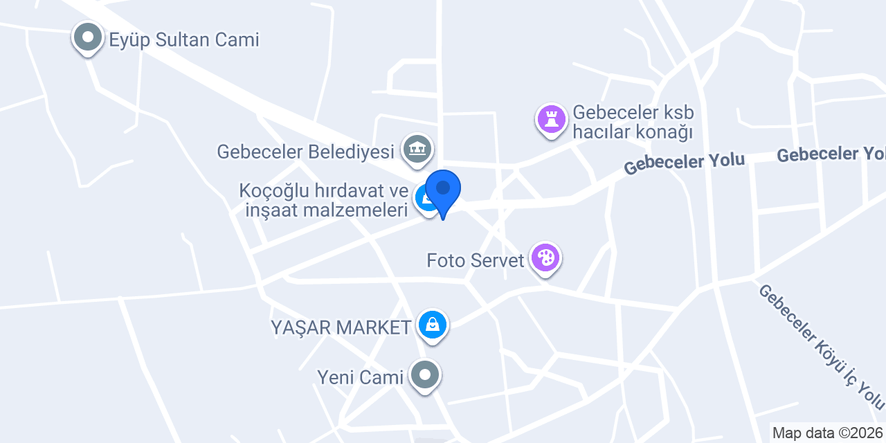 Gebeceler Sağlık Ocağı konumu