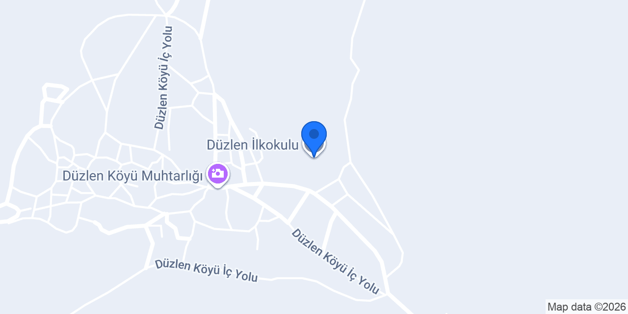 Düzlen İlkokulu konumu