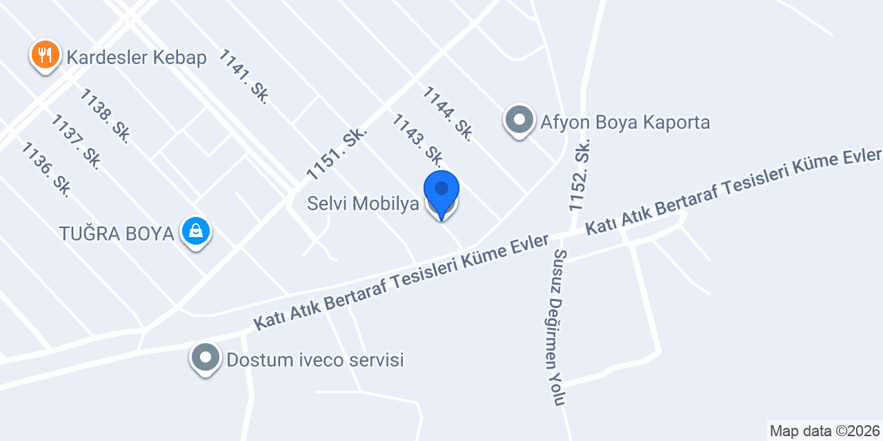Selvi Mobilya konumu