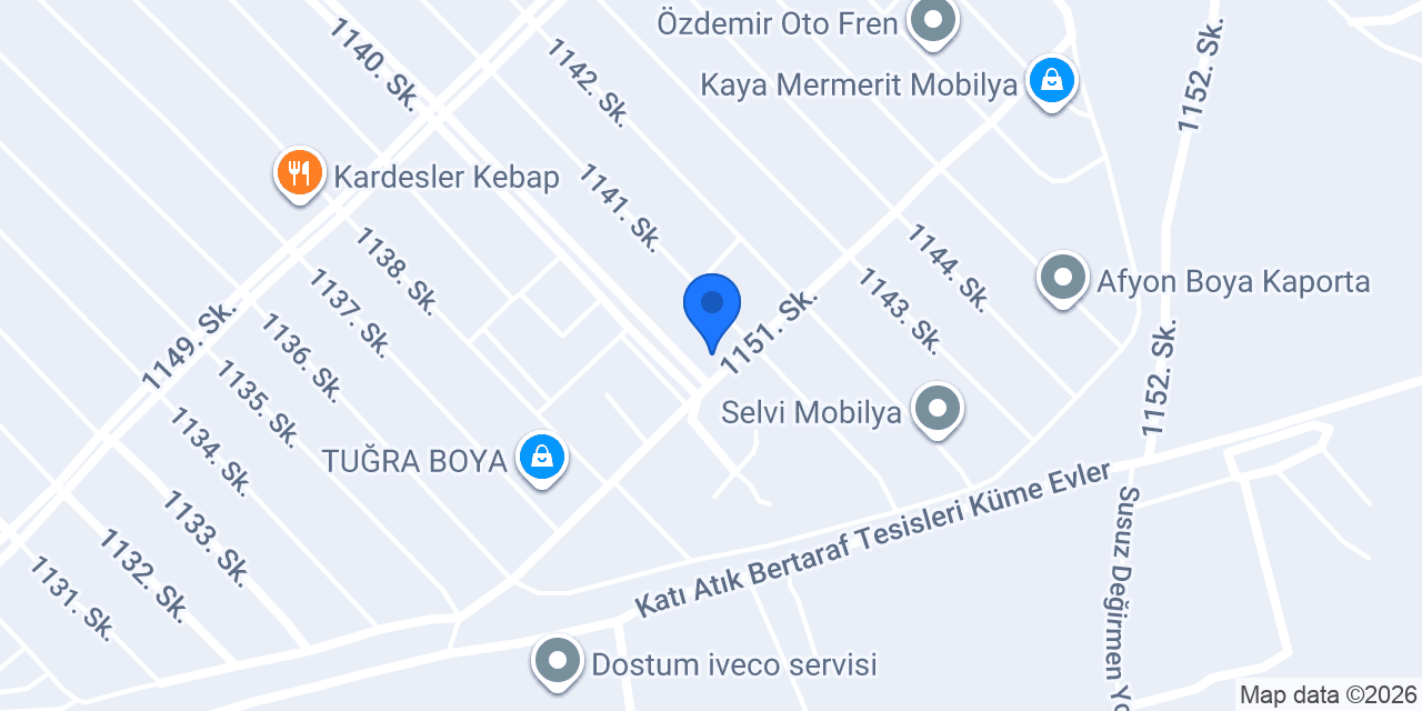 Opel Performans Servis - Yedek Parça konumu
