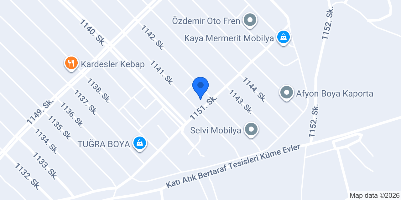 Afyon mobilya konumu