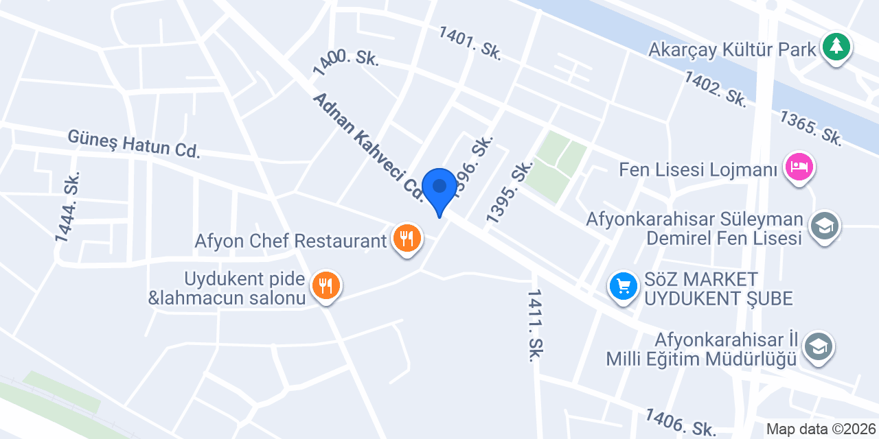 Levent Börek Afyon konumu