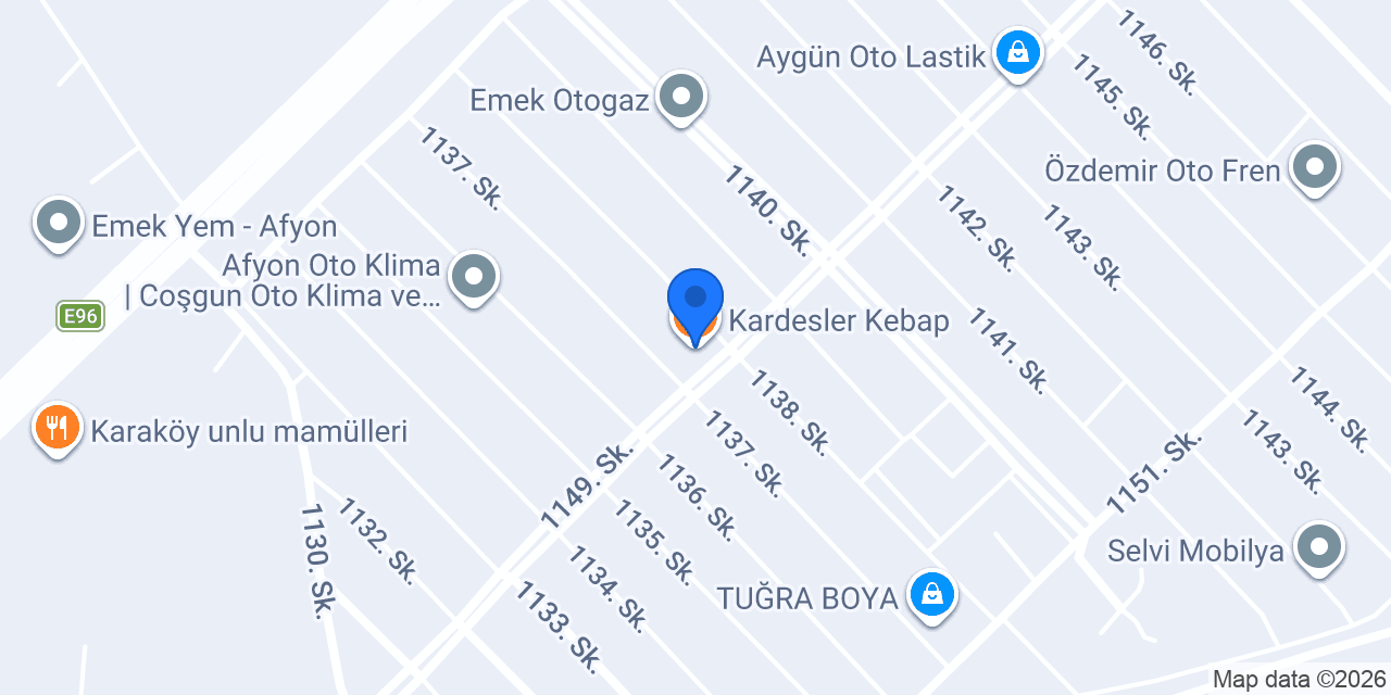 Kardesler Kebap konumu