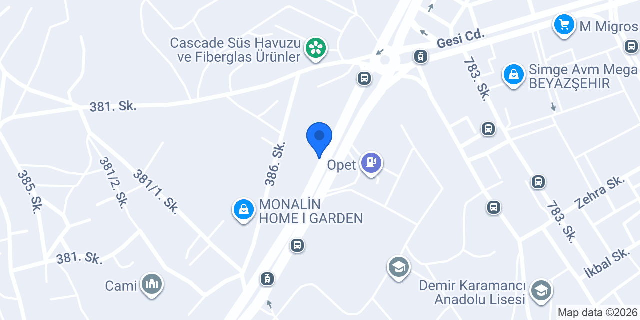 Kayseri şap konumu