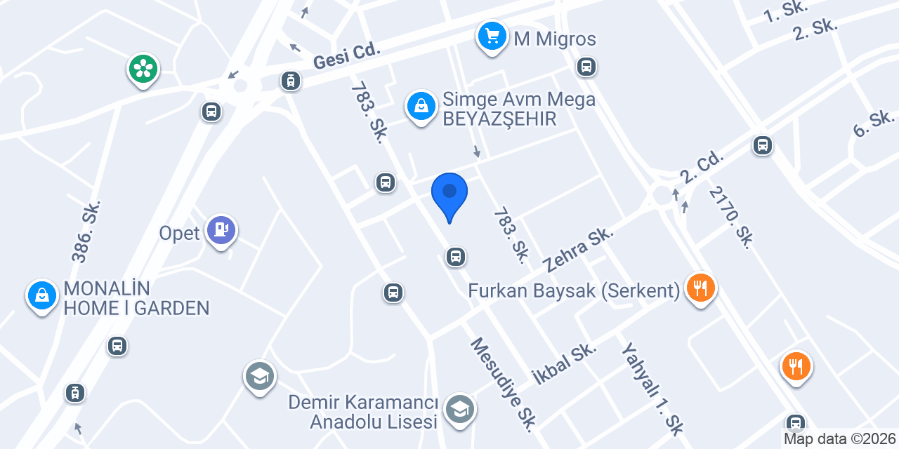 Kocasinan Kaymek konumu