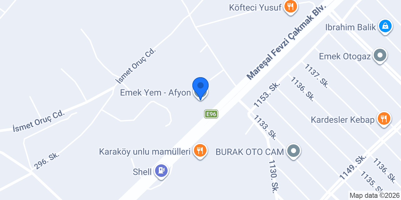 Emek Yem - Afyon konumu