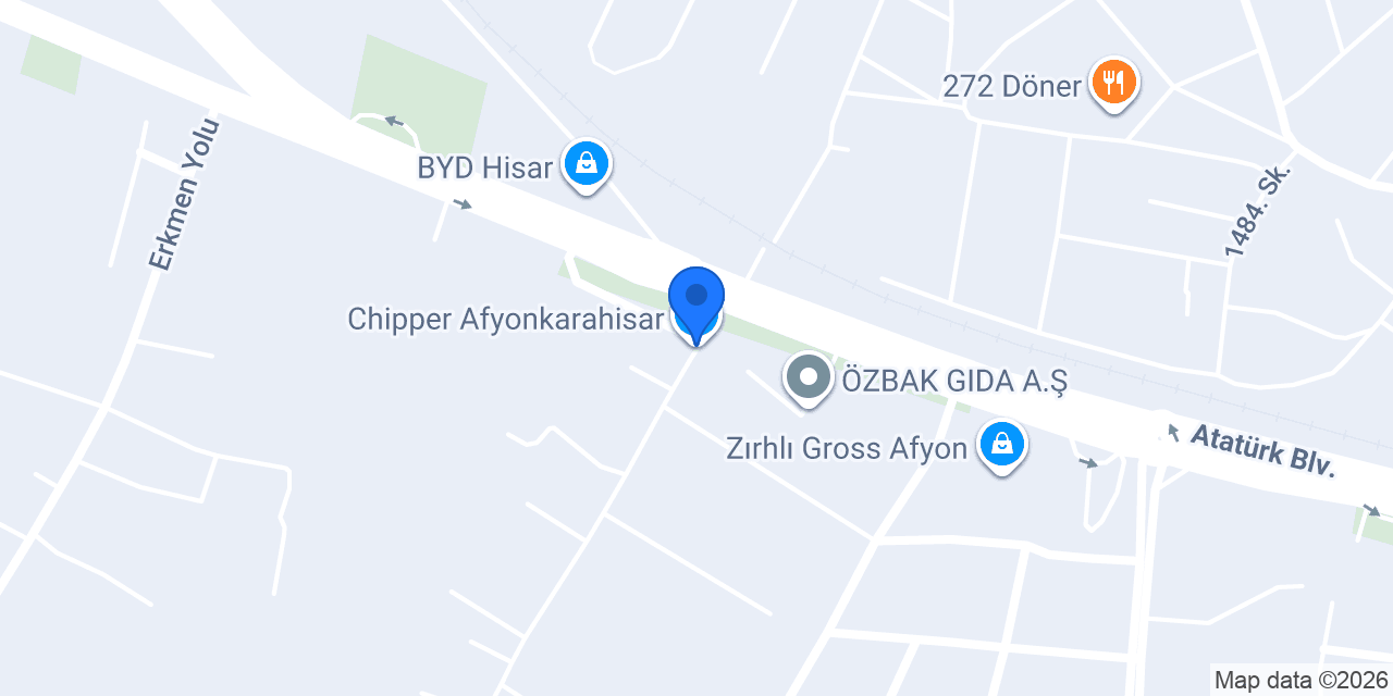 Chipper Afyonkarahisar konumu
