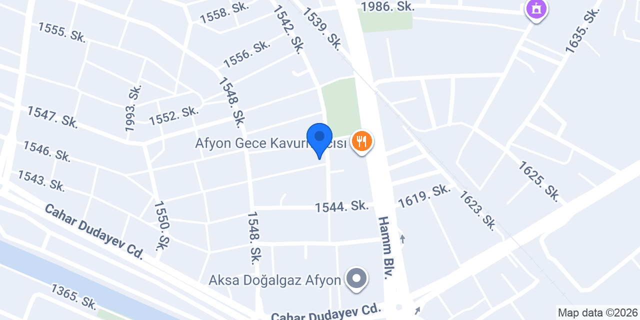 Afyon Uydukent taksi konumu