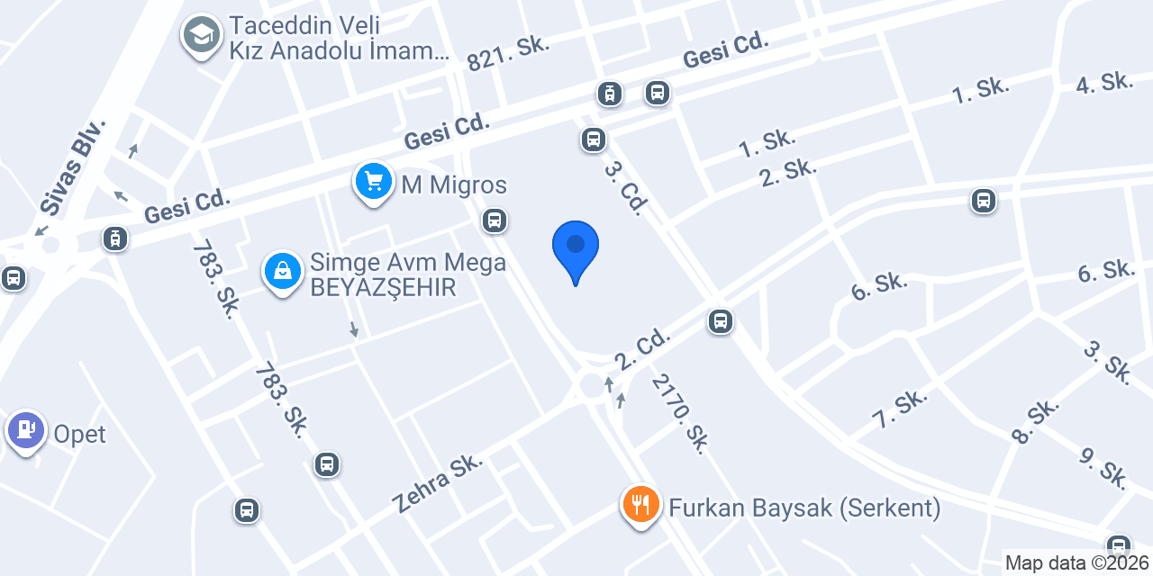 Avukat Özcan AKINCI konumu