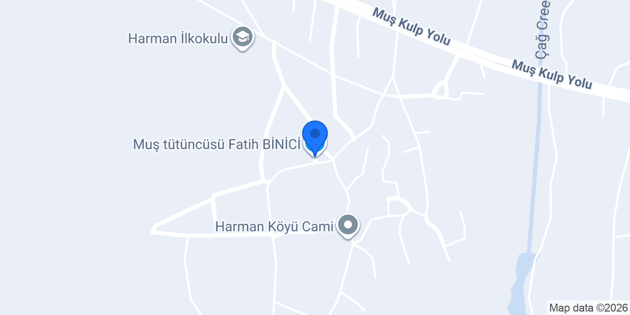 Muş tütüncüsü Fatih BİNİCİ konumu