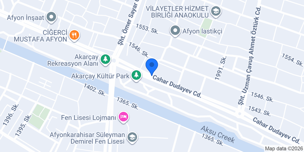 Afyon Gaz konumu