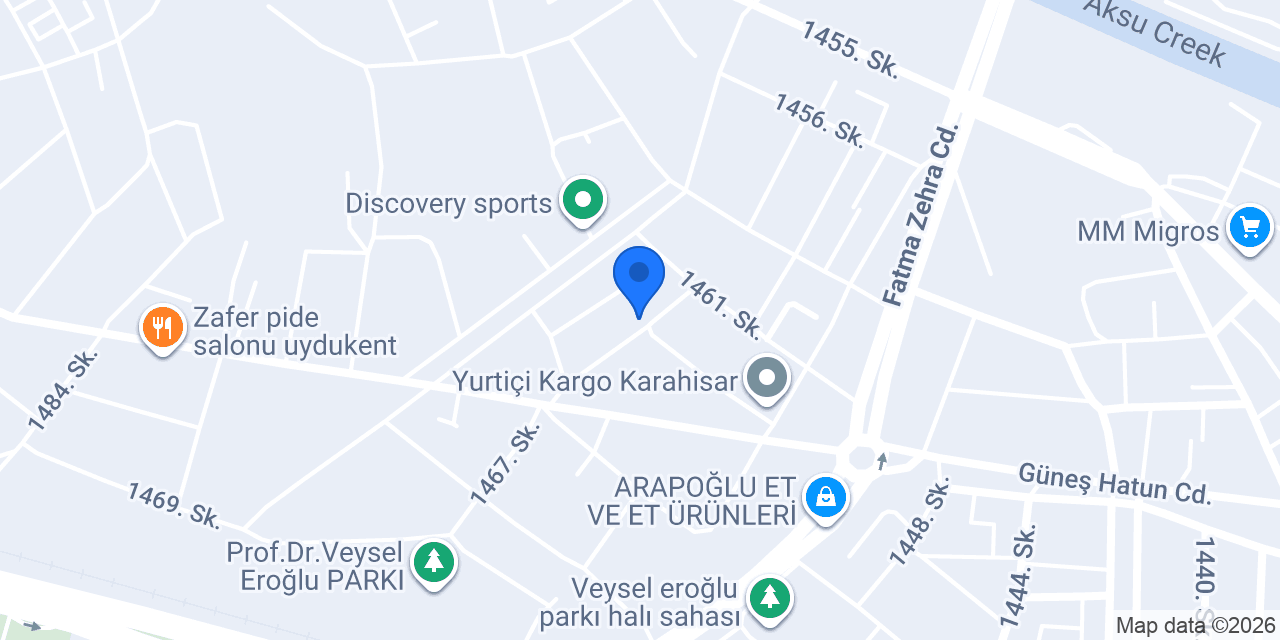 Dr. Valat Miroğlu Kliniği konumu